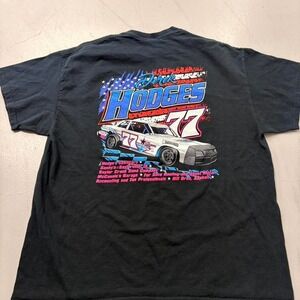 Derek Hodges 77 Vintage style  racing tee Size XL